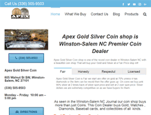 Tablet Screenshot of apexgoldsilvercoin.com